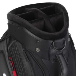 Titleist Jet Black Midsize Staff Golf Cart Bag -Golfausrüstungsgeschäft 2020jetblackmidsizestaffcartbagblackred3