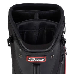 Titleist Jet Black Premium Golf Stand Bag -Golfausrüstungsgeschäft 2020jetblackpremiumstandbagblackred4