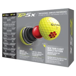 TaylorMade TP5x Golf Balls -Golfausrüstungsgeschäft 2021tp5xballsyellow3