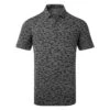 Adidas Go-To Camo Print Golf Polo Shirt 1 Adidas Go-To Camo Print Golf Polo Shirt -Golfausrüstungsgeschäft Adidas AW22 Go To Camo Print Polo Shirt HF9039 SHADI675 Black Grey Six Front