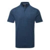 Adidas Texture Stripe Golf Polo Shirt 2 Adidas Texture Stripe Golf Polo Shirt -Golfausrüstungsgeschäft Adidas AW22 Texture Stripe Polo Shirt HM8261 SHADI686 Collegiate Navy Crew Navy Front
