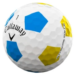 Callaway Chrome Soft Truvis Golf Balls -Golfausrüstungsgeschäft Callaway 2022 Chrome Soft Truvis Golf Balls White Blue Yellow 3