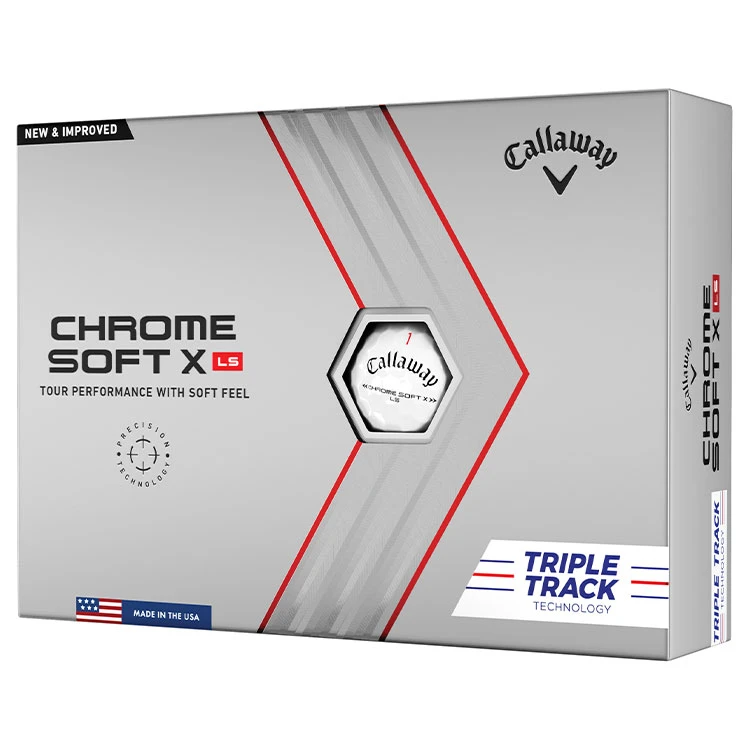 Callaway Chrome Soft X LS Triple Track Golf Balls 3 Callaway Chrome Soft X LS Triple Track Golf Balls