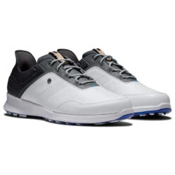 FootJoy FJ Stratos 50072 Golf Shoes -Golfausrüstungsgeschäft FootJoy FJ Stratos 50072 Golf Shoes White Black Forged Iron Blanc de Blanc 3