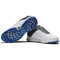 FootJoy FJ Stratos 50072 Golf Shoes -Golfausrüstungsgeschäft FootJoy FJ Stratos 50072 Golf Shoes White Black Forged Iron Blanc de Blanc 6