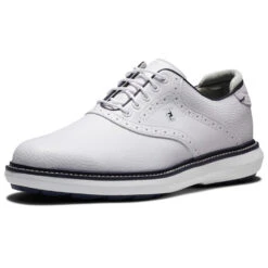 FootJoy FJ Traditions Spikeless 57927 Golf Shoes 12 FootJoy FJ Traditions Spikeless 57927 Golf Shoes -Golfausrüstungsgeschäft FootJoy FJ Traditions Spikeless Shoes White Navy 5