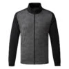 Galvin Green Dason Insula Golf Jacket 1 Galvin Green Dason Insula Golf Jacket -Golfausrüstungsgeschäft Galvin Green AW22 DASON G134007 GRANITE GREY BLACK Front