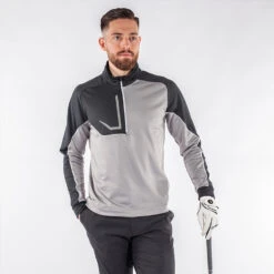 Galvin Green Daxton Insula Golf Pullover -Golfausrüstungsgeschäft Galvin Green AW22 DAXTON G124270 SHARKSKIN BLACK WHITE model 1