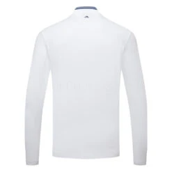 J.Lindeberg Tyson Long Sleeve Golf Polo Shirt 10 J.Lindeberg Tyson Long Sleeve Golf Polo Shirt -Golfausrüstungsgeschäft J.Lindeberg Tyson LS Reg Fit Polo GMJT07801 0000 SHLIN154 WhiteNavy Peony Back