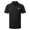 J.Lindeberg Diamond Golf Polo Shirt -Golfausrüstungsgeschäft J.Lindeberg GMJT06475 9999 M Diamond Regular Fit Polo Black Front