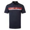 J.Lindeberg Clark Golf Polo Shirt 2 J.Lindeberg Clark Golf Polo Shirt -Golfausrüstungsgeschäft J.Lindeberg GMJT07883 6855 M Clark Reg Fit Polo SHLIN155 UK SMU JL Navy Front