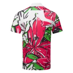 J.Lindeberg Tour Collection KV Golf Polo Shirt -Golfausrüstungsgeschäft J.Lindeberg SS23 KV Golf Polo GMJT08555 Q113 Azalea Back