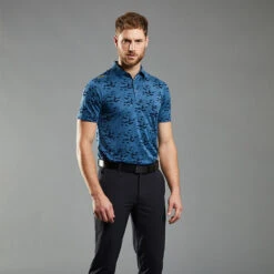 Ping Rae Golf Polo Shirt -Golfausrüstungsgeschäft Ping AW22 Rae Performance Polo Shirt PO3523 565 SHPIN323 Stormcloud Model 1