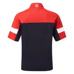 Sunderland Cortina 1/2 Zip SS Golf Wind Top -Golfausrüstungsgeschäft Sunderland AW22 Cortina Half Sleeve Windproof Top SUNMW85 COR WTSUN053 M Navy Red White Back