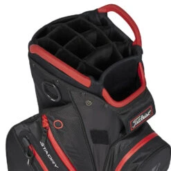 Titleist StaDry 14 Golf Cart Bag 9 Titleist StaDry 14 Golf Cart Bag -Golfausrüstungsgeschäft Titleist StaDry 14 Golf Cart Bag Black Black Red 4