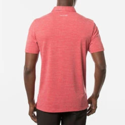 TravisMathew The Heater Golf Polo Shirt Black 13 TravisMathew The Heater Golf Polo Shirt Black -Golfausrüstungsgeschäft Travis Mathew SS21 The Heater Golf Polo Shirt 1MW395 Code SHTRA039 M Heather Scooter model 3