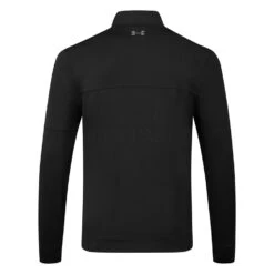 Under Armour Storm FZ Full Zip Golf Jacket -Golfausrüstungsgeschäft Under Armour SS23 Storm Midlayer FZ Sweater 1377399 001 SWUND199 S Black Black Pitch Grey Back