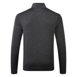 Under Armour Storm SF 1/2 Zip Golf Sweater -Golfausrüstungsgeschäft Under Armour AW20 Storm SF 1 2 Zip Sweater 1359971 002 Code SWUND130 Black White Black back