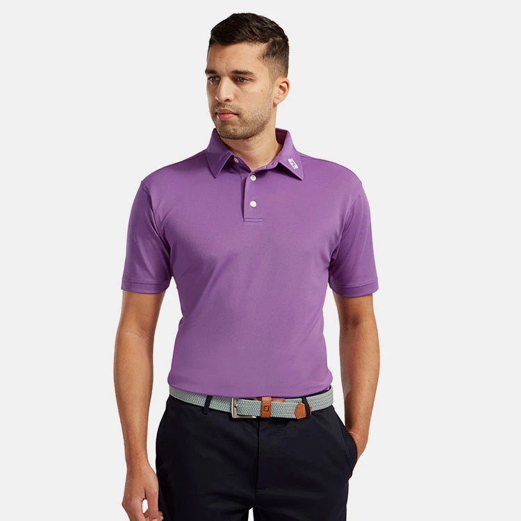 FootJoy Stretch Pique Solid Golf Polo Shirt 6 FootJoy Stretch Pique Solid Golf Polo Shirt - Image 4